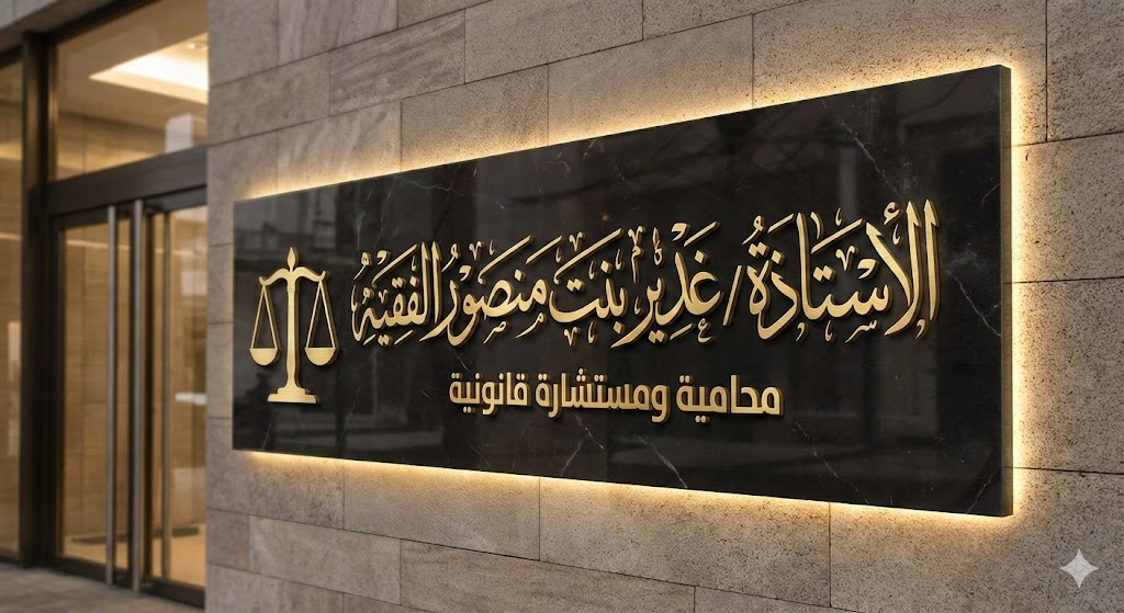 مكتب المحامية غدير بنت منصور الفقيه